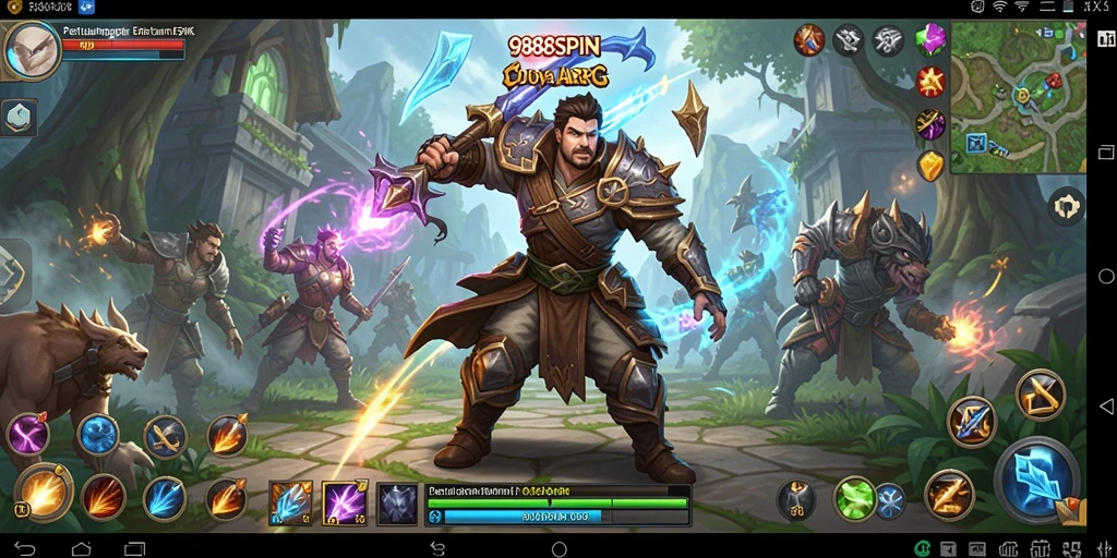 Screenshot gameplay ARPG yang menampilkan pertarungan epik dan grafis menakjubkan.