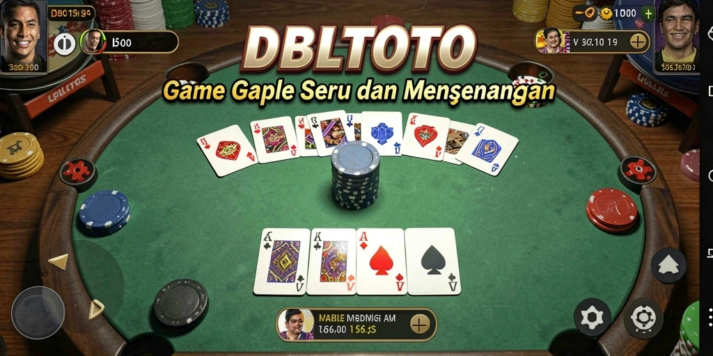 Tampilan menarik dari gameplay Gaple di DBLTOTO.