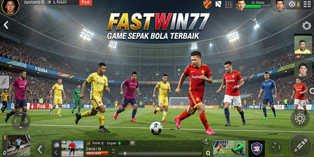 Tampilan menegangkan dari pertandingan sepak bola yang seru di FASTWIN77.