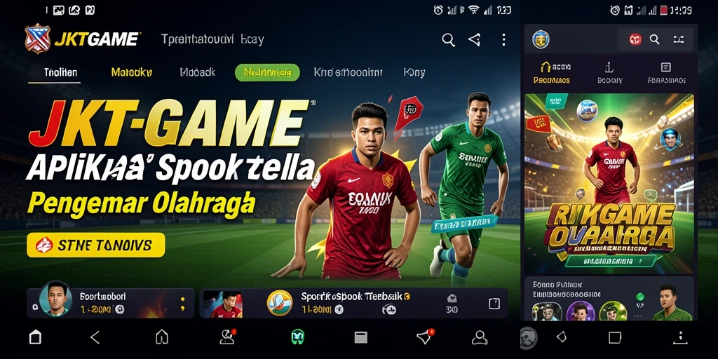 Screenshot JKTGAME menampilkan pengalaman taruhan olahraga yang seru dan interaktif.