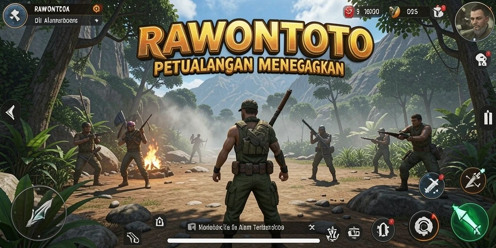 Screenshot menampilkan gameplay menarik di dunia petualangan RAWONTOTO.