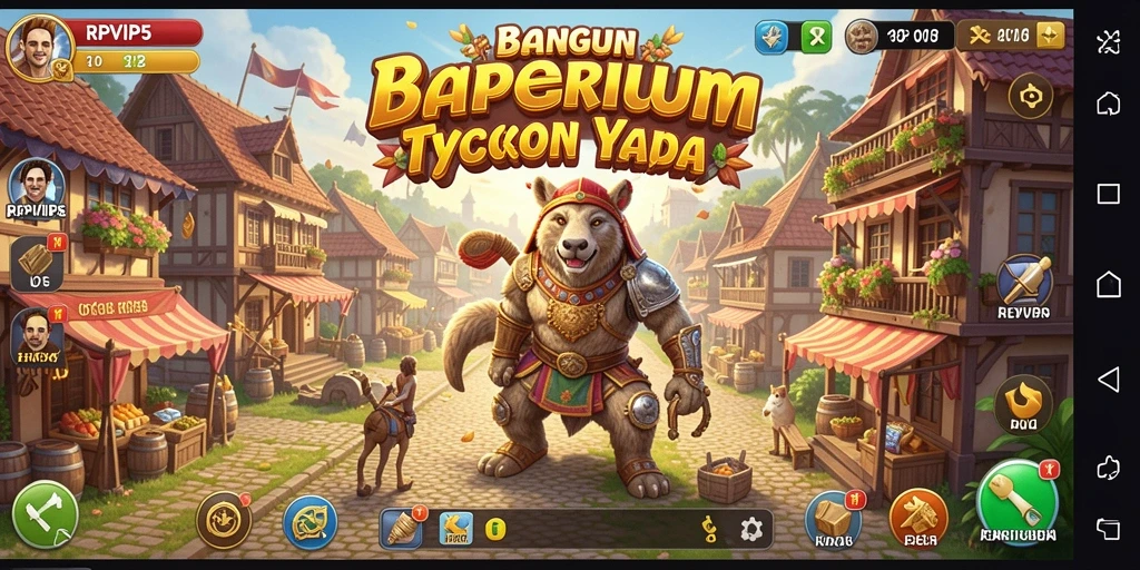 Tampilan gameplay RPVIP5 dengan elemen Tycoon yang menarik.
