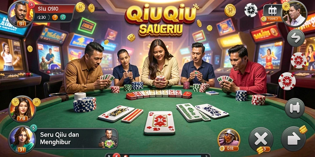 Tangkapan layar dari SULTANTOTO yang menunjukkan aksi gameplay QiuQiu yang seru.