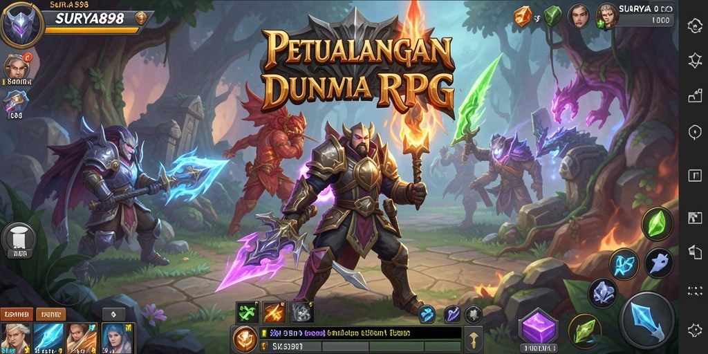 Tampilan gameplay SURYA898 yang menarik dan dinamis.
